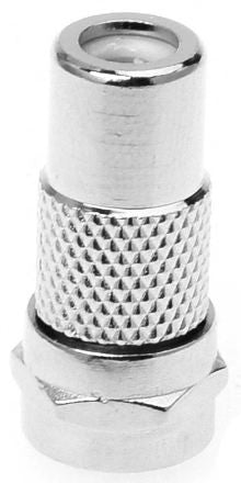 Adaptador de conector macho F para fêmea RCA