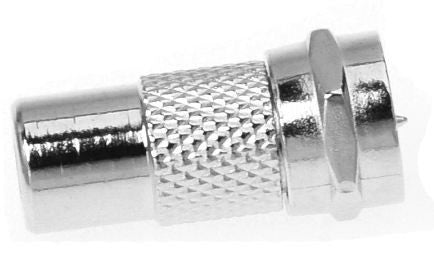 Adaptador de conector macho F para fêmea RCA