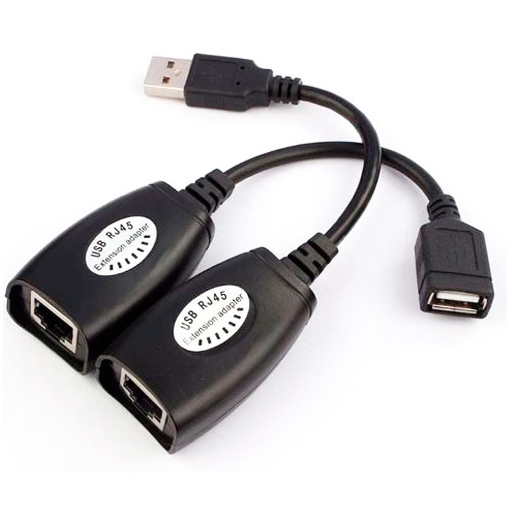 Extensor USB com alcance até 60 metros. Compatível com extensores UTP 1.1. 