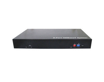 Extensor divisor 1x8 de 100 m, HDCP 2.2, suporte POC, Ethernet, sinal RS232