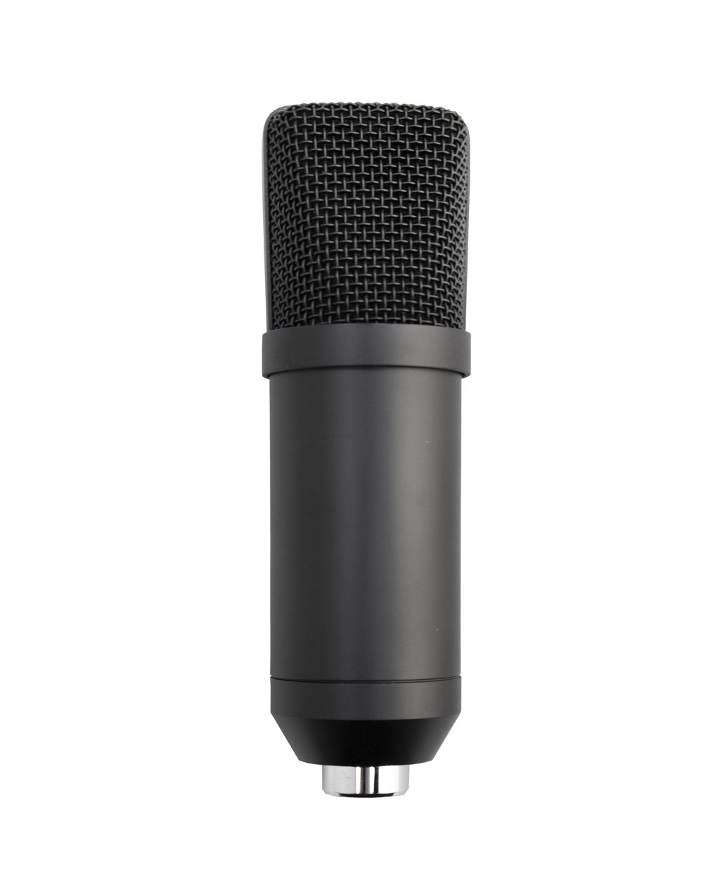Estúdio de gravação com microfone 