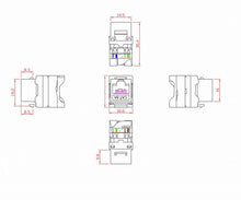 Keystone Cat 6a Toolless Rj45 Tb110