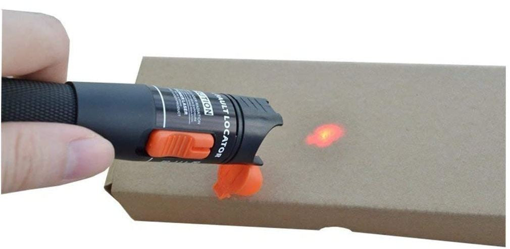 Visual Fiber Optic Cable Fault Locator - Red Light - Up to 10km