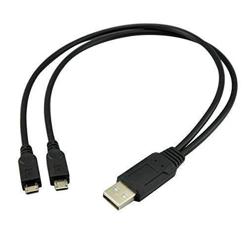 Cabos USB para 2 Micro de 0,30 m