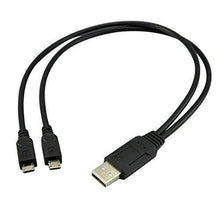 Cabos USB para 2 Micro de 0,30 m