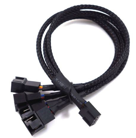 4pin Fan Duplicator Cable from 1 to 4 Outputs 25cm
