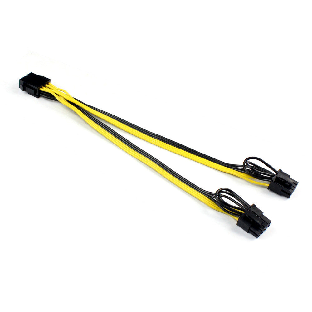 Cabo de alimentação PCI Express 1x6 HA 2x8 M para PC interno