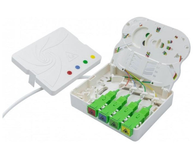Pre-terminated Fibre Optic PAU with 4 Fibres, SC/APC