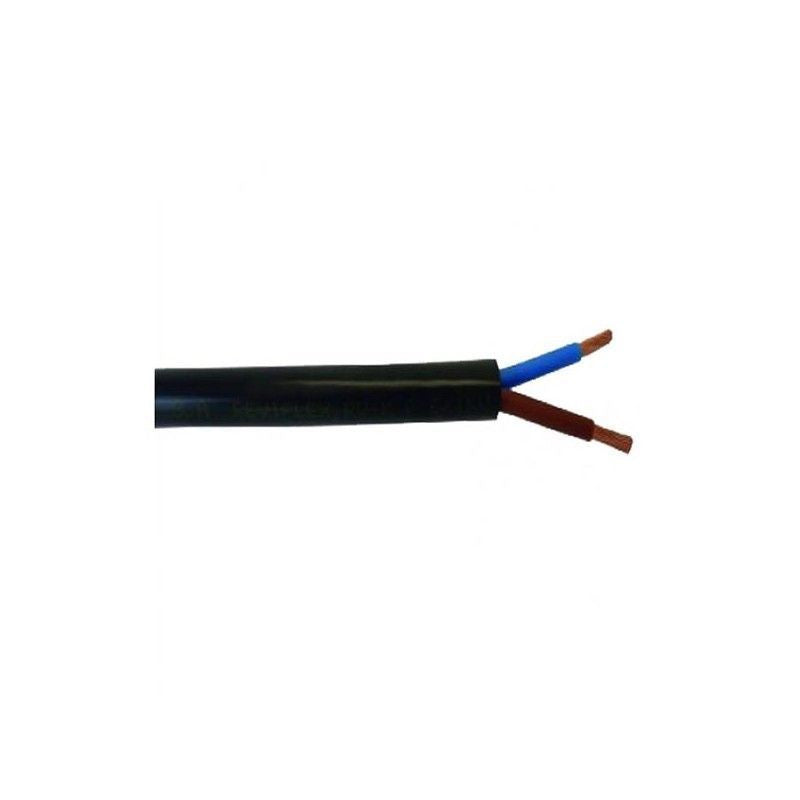 Mangueira flexível Rv-k 0,6/1kv preta 2x1,5mm² para material elétrico