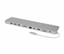 Estação de acoplamento USB-C em alumínio, USB 3.1 Tipo C