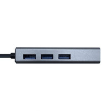 Usb 3.0 to Gigabit Ethernet Converter 10/100/1000 Mbps + Hub 3x Gray. 