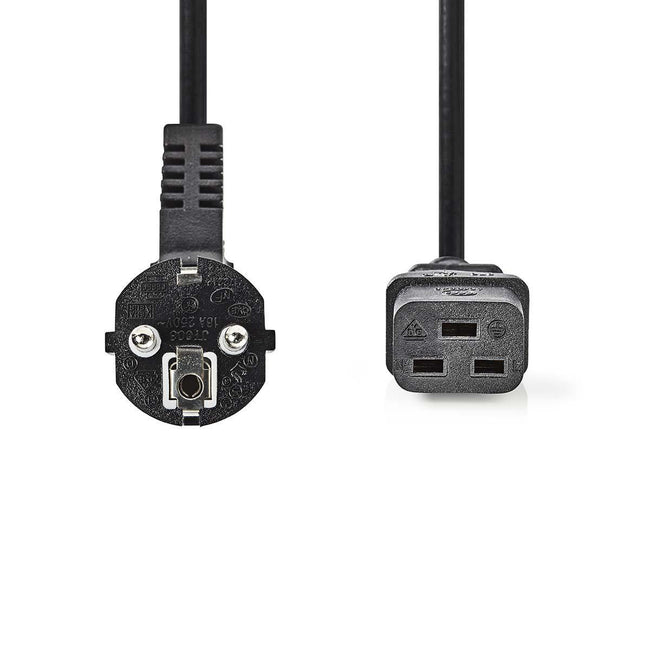 Cabo de alimentação Schuko IEC320 C19 de 2 m