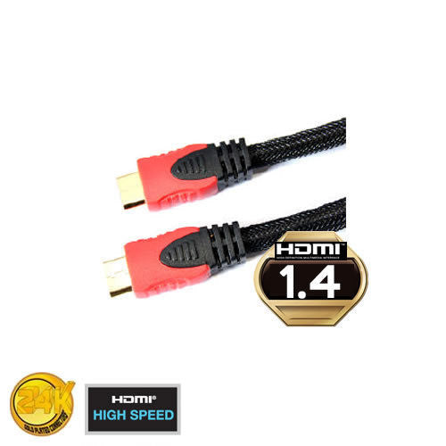 High Speed ​​HDMI Cable With Ethernet - 1 Meter with Ferrite (HDMI-male/male) High Speed