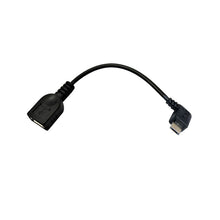 USB A/F to Micro Angled M OTG Adapter 
