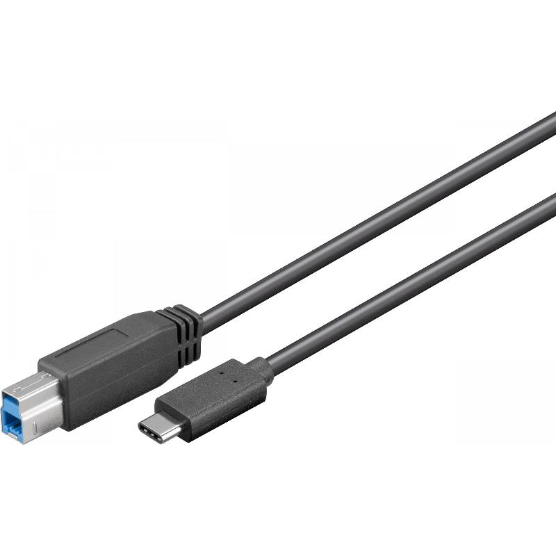 Cabo USB 3.1 macho para 3.0 tipo B de 1 m