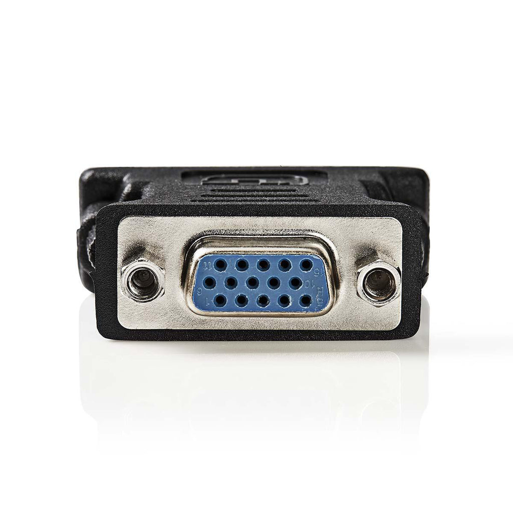 Adaptador VGA fêmea para DVI-I macho de 24+5 pinos. DVI-D