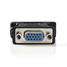Adaptador VGA fêmea para DVI-I macho de 24+5 pinos. DVI-D