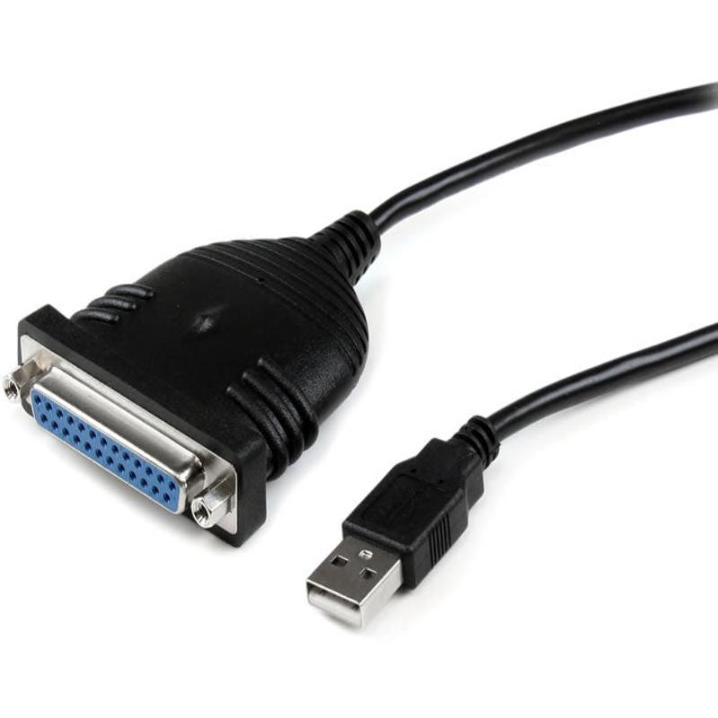 Adaptador de cabo USB para porta paralela (A macho para Db25 fêmea)