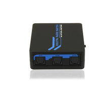 Multiplicador de áudio digital Tosklink com 1 entrada e 3 saídas.