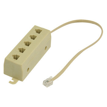 Cabo multiplicador para 5 conectores RJ11 de 0,20 m