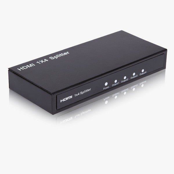 Mini divisor HDMI 1x4 com suporte 3D.