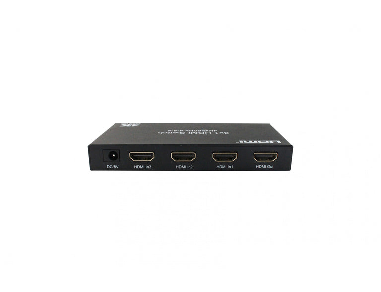 Comutador HDMI 3 x 1 4K@60Hz Yuv4:4:4 18Gbps com suporte para CEC e HDR.