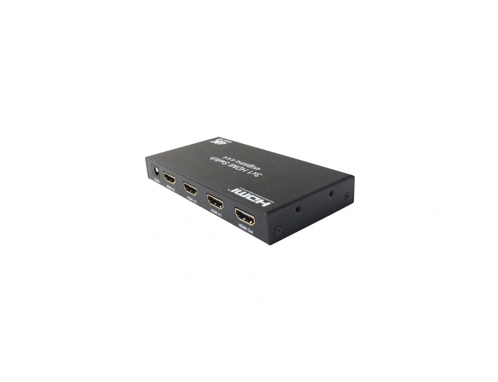 Comutador HDMI 3 x 1 4K@60Hz Yuv4:4:4 18Gbps com suporte para CEC e HDR.