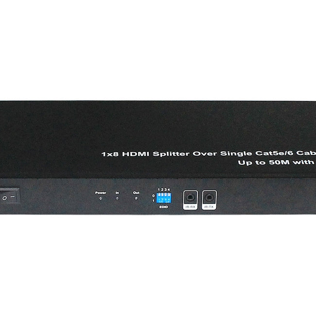 Extensor/Divisor de Transmissor HDMI com 1 Entrada para 8 Saídas, Alcance de 50 Metros