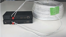 Kit extensor HDMI com cabo de 2 polos, alcance até 3800 m e resolução 1080p.