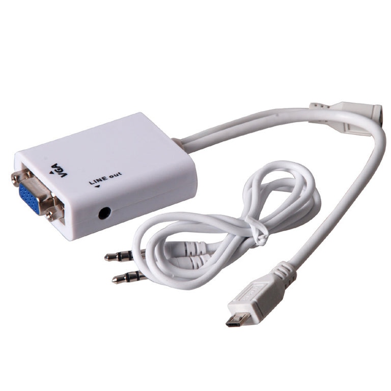 Cabo Adaptador Samsung S3/4 Note 2 MHL para VGA + Áudio