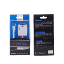 Cabo Adaptador Samsung S3/4 Note 2 MHL para VGA + Áudio