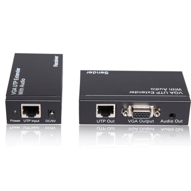 Extensão VGA via UTP + divisor 1x2 com áudio