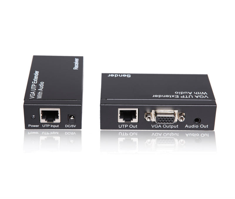 Extensão VGA via UTP + divisor 1x2 com áudio