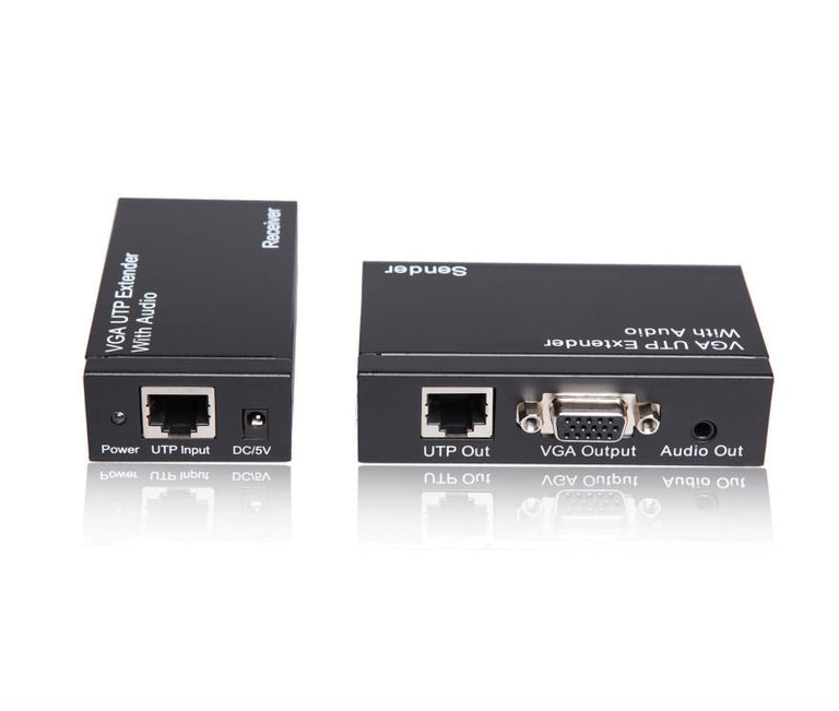 Extensão VGA via UTP + divisor 1x2 com áudio
