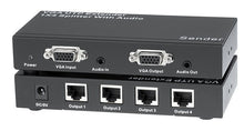 Extensão VGA via UTP + divisor 1x4 com sinal de áudio