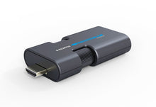 Mini extensor HDMI sobre UTP Cat 6 com alcance até 50m, fácil instalação.