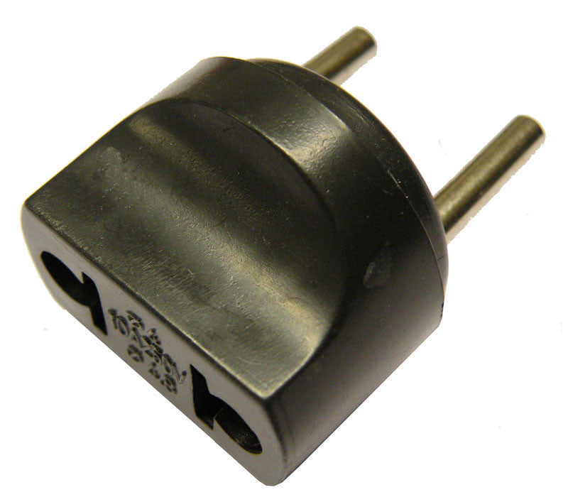 Adaptador ergonómico de tomada plana americana para tomada redonda europeia 