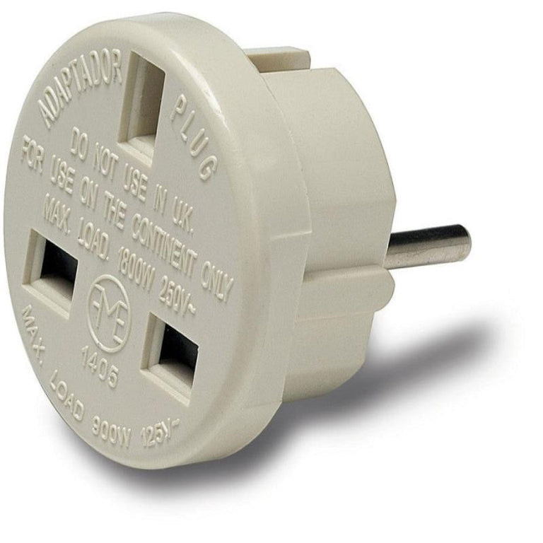 Adaptador de corrente Schuko para Reino Unido
