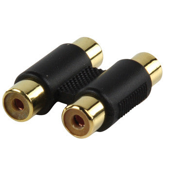 Adaptador 2xRCA fêmea. Banhado a ouro.