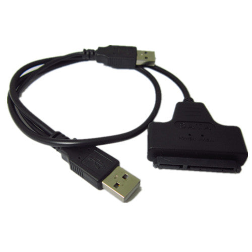 Adaptador Mini Portátil SATA para USB 2.0 com Alimentação Dupla