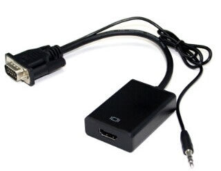 Cabo conversor VGA para HDMI com áudio 