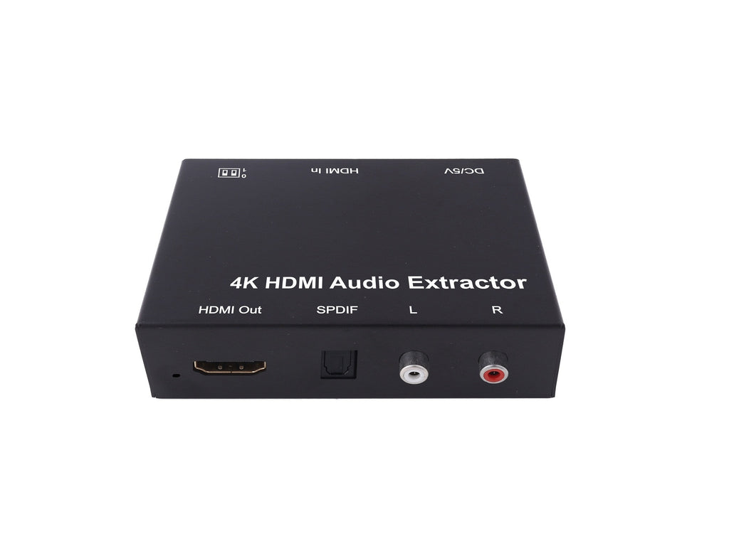 Extrator de áudio HDMI para Toslink e RCA