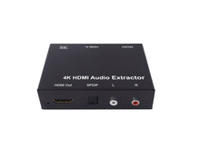 Extrator de áudio HDMI para Toslink e RCA