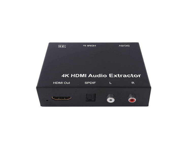 Extrator de áudio HDMI para Toslink e RCA