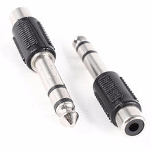 Adaptadores de áudio de conector estéreo macho de 6,35 mm para RCA fêmea