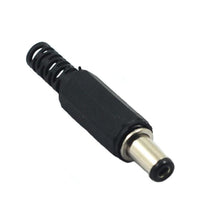 Conector de plástico para soldadura, macho, 5,5 x 2,1 mm
