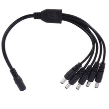 Divisor CC 1 x 5 saídas para fonte de alimentação CCTV 