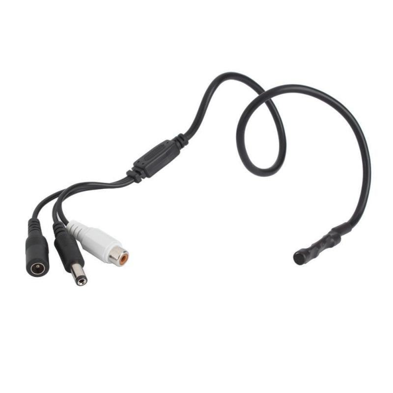 Microfone para CCTV com bypass de alimentação