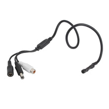 Microfone para CCTV com bypass de alimentação
