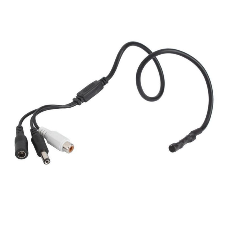 Microfone para CCTV com bypass de alimentação